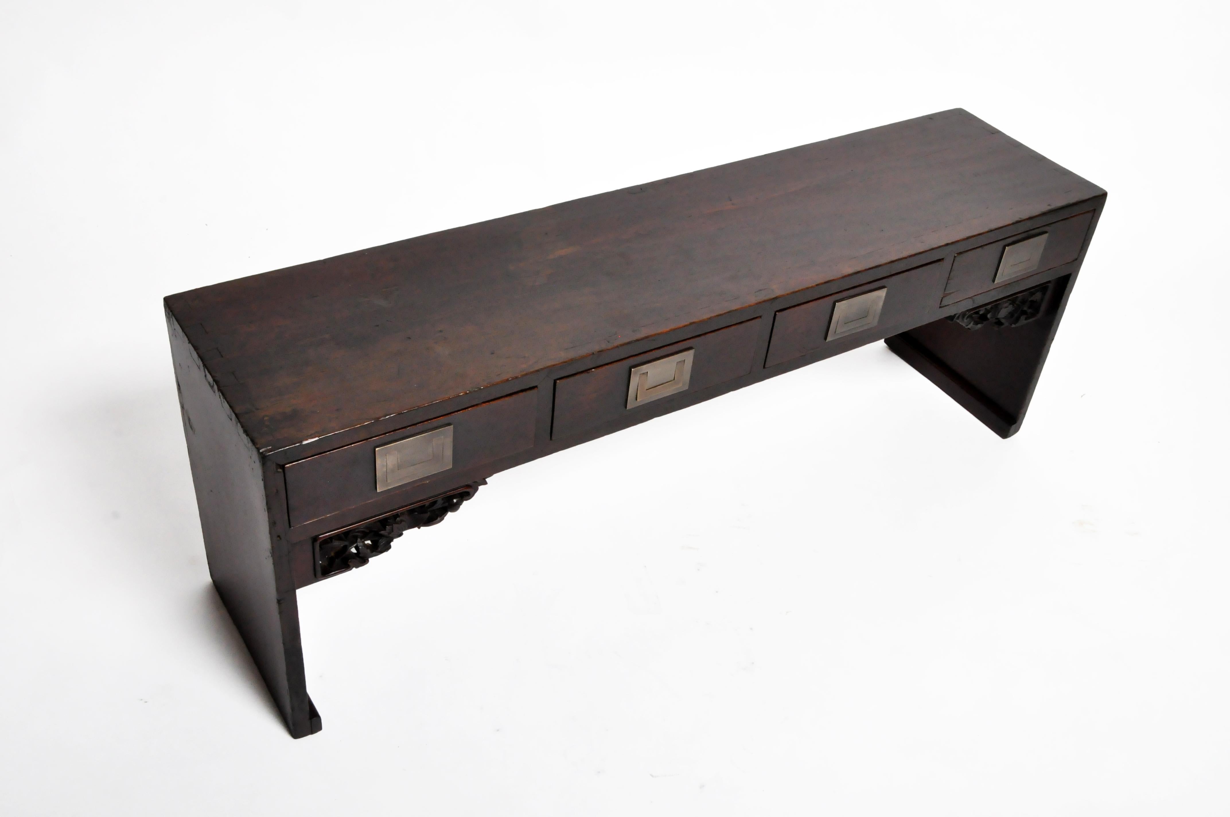 Chinese Low Table with Four Drawers 13