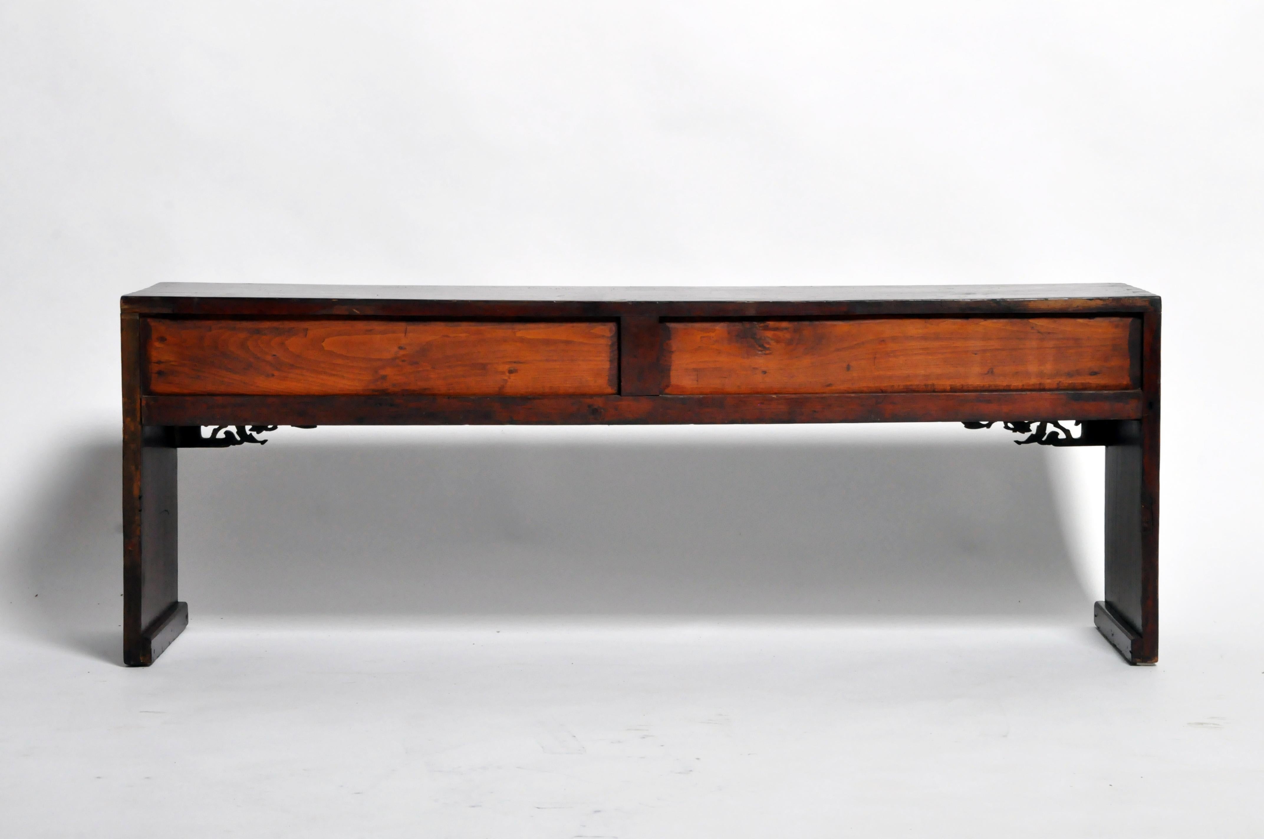 19th Century Chinese Low Table with Four Drawers