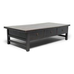 Chinese Low Three Drawer Table, c. 1850