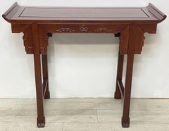 Chinese Mahogany Altar Console Table, Mid 20th Century