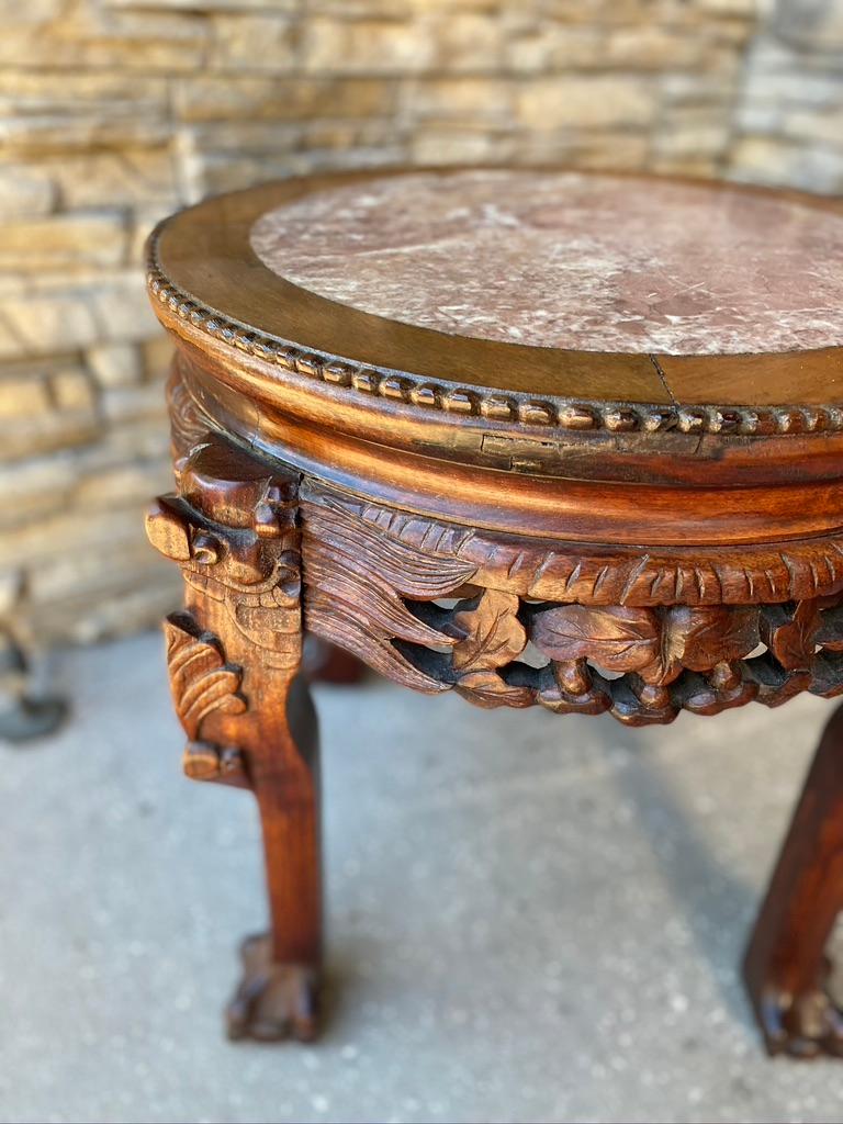 Chinese Mahogany Short Side Table For Sale at 1stDibs | short end ...