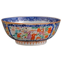 Chinese Mandarin Punch Bowl, circa 1760