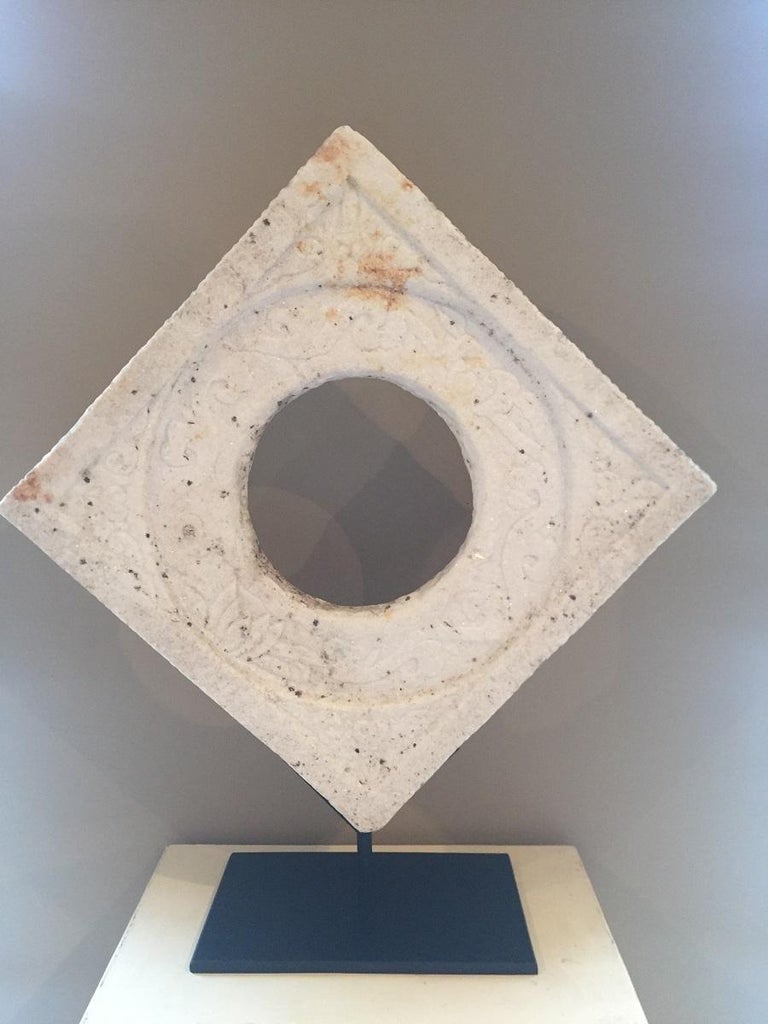Chinese Marble Architectural Fragment Window For Sale at 1stDibs