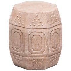 Chinese Marble Prosperity Drum Stool, c. 1900 Chinese Marble Prosperity Drum Stool, c. 1900