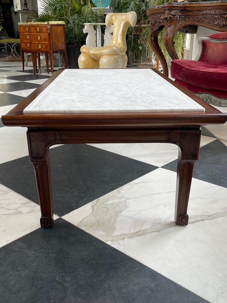 Chinese Marble Top Coffee For Sale at 1stDibs