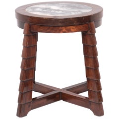 Chinese Marble-Top Deco Low Table