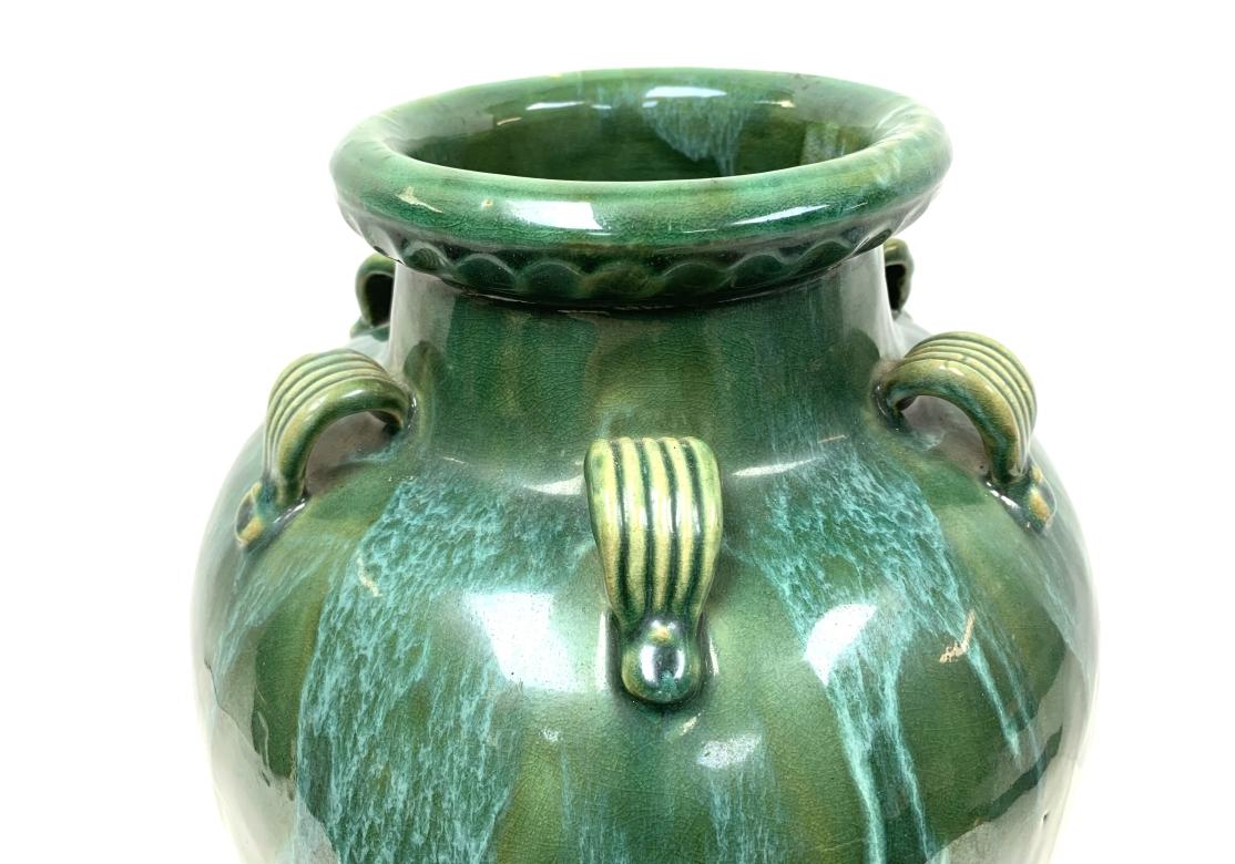 20th Century Chinese Martaban Pottery Floor Vase For Sale