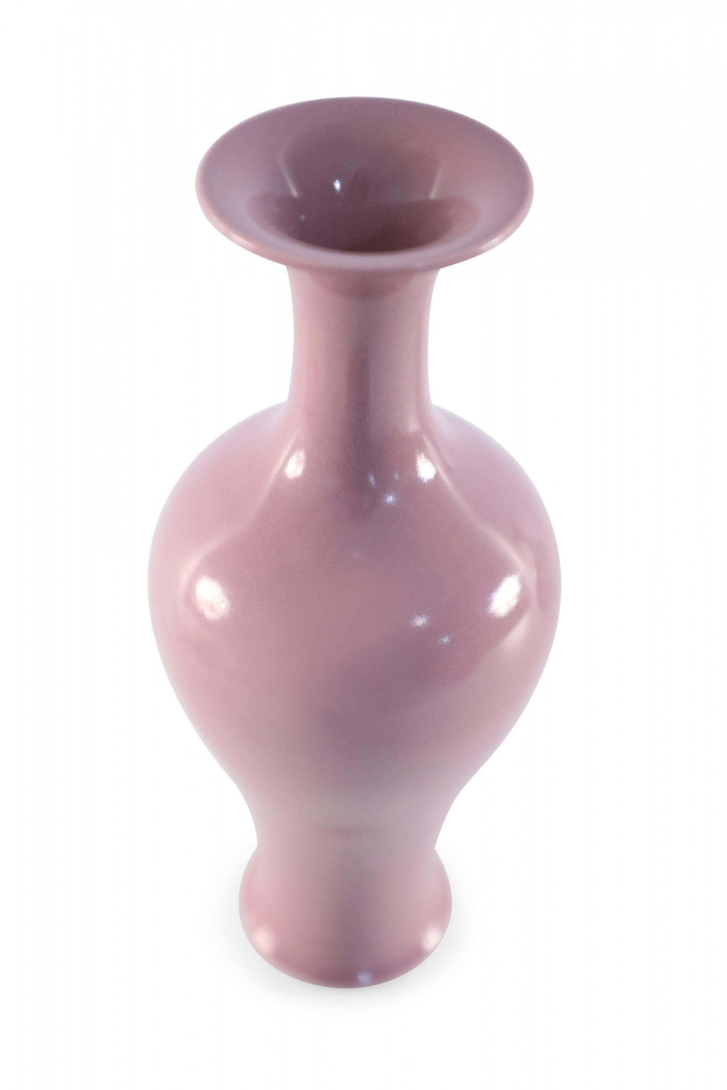 Chinese Export Chinese Mauve Glazed Porcelain Vase For Sale