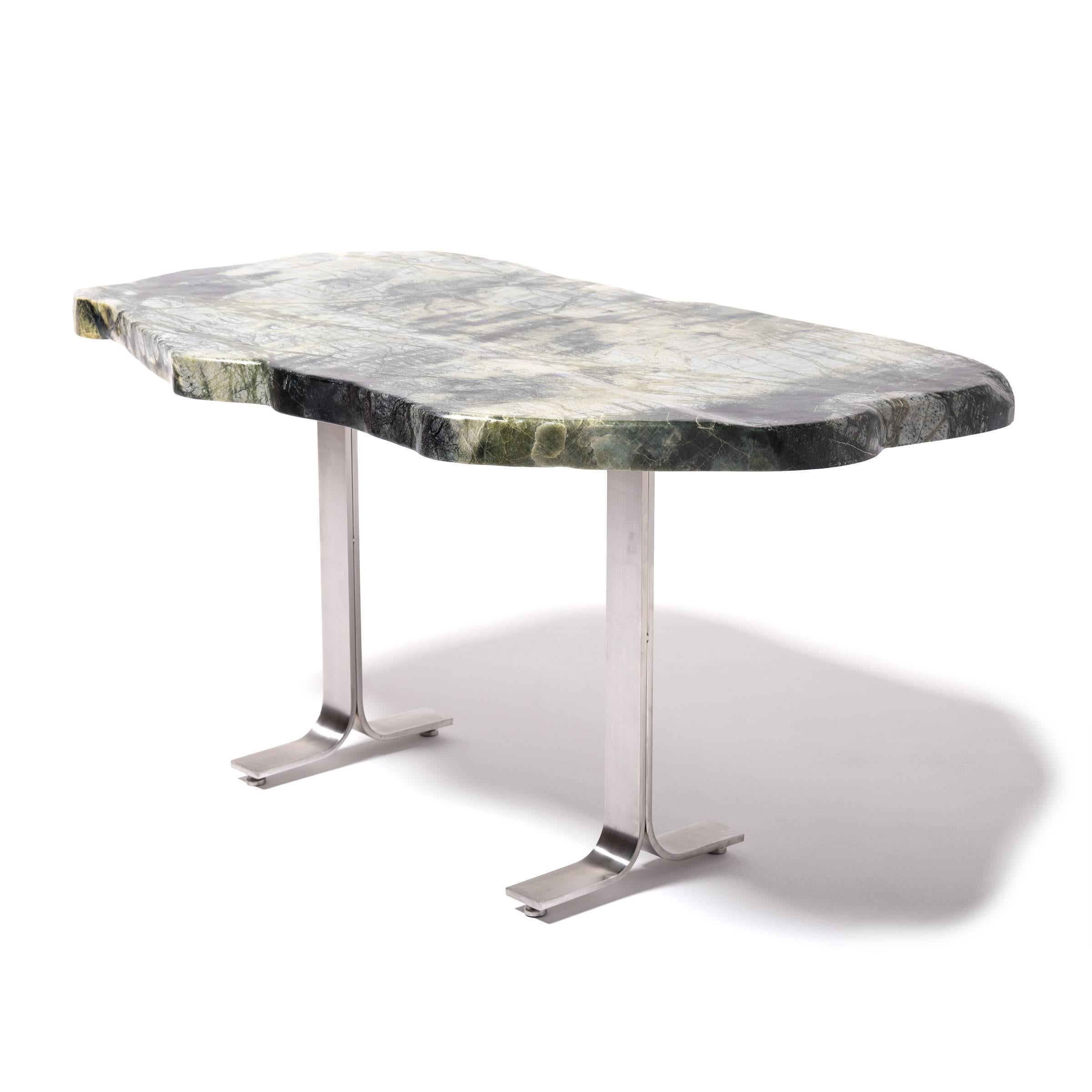 Contemporary Chinese Meditation Stone Top Desk