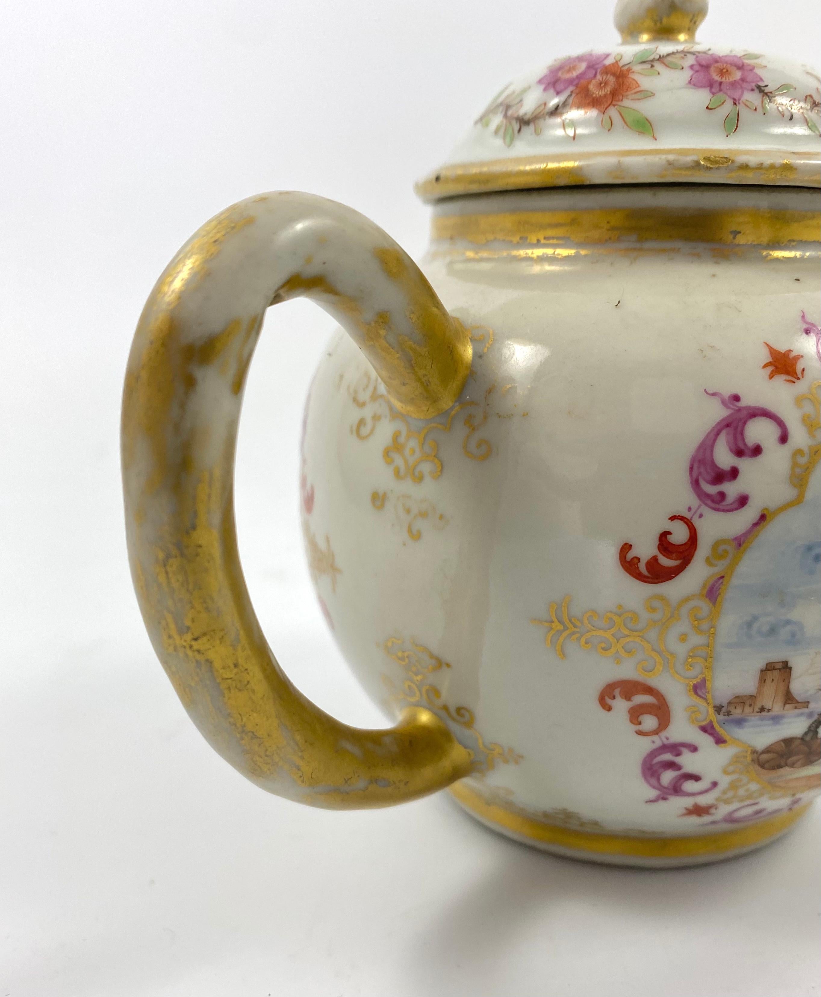Chinese ‘Meissen’ Porcelain Teapot, c. 1760, Qianlong Period 3