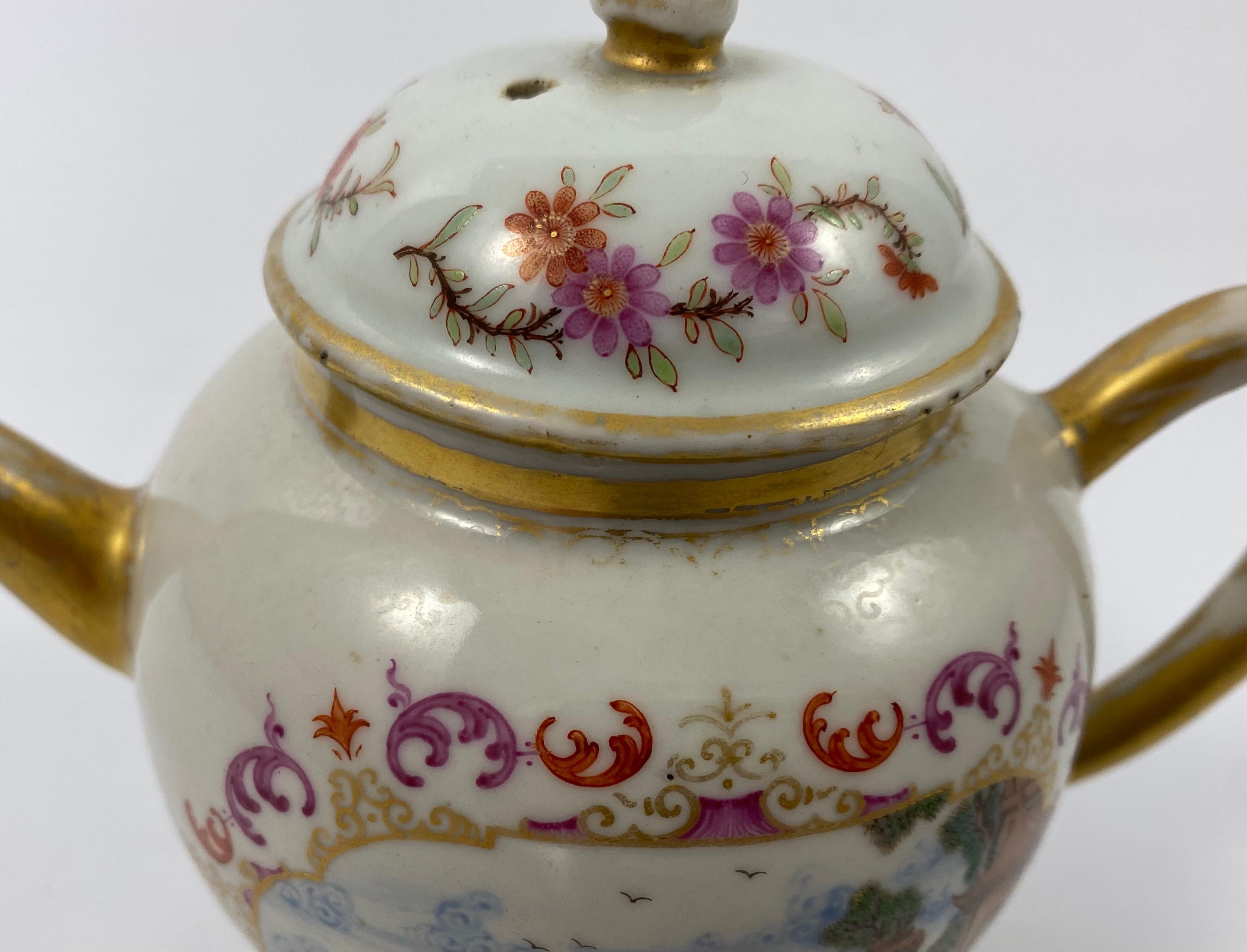 Mid-18th Century Chinese ‘Meissen’ Porcelain Teapot, c. 1760, Qianlong Period