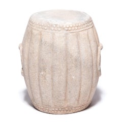 Chinese Melon Form Marble Drum