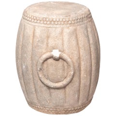 Chinese Melon Form Marble Drum