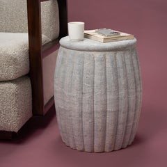 Chinese Melon Stone Drum Table