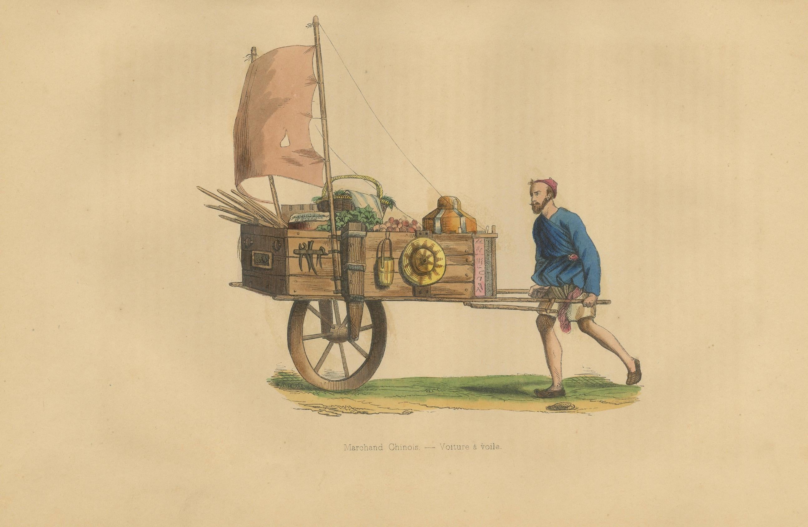 Merchant chinois avec voile de Wahlen, 1844 en vente 1