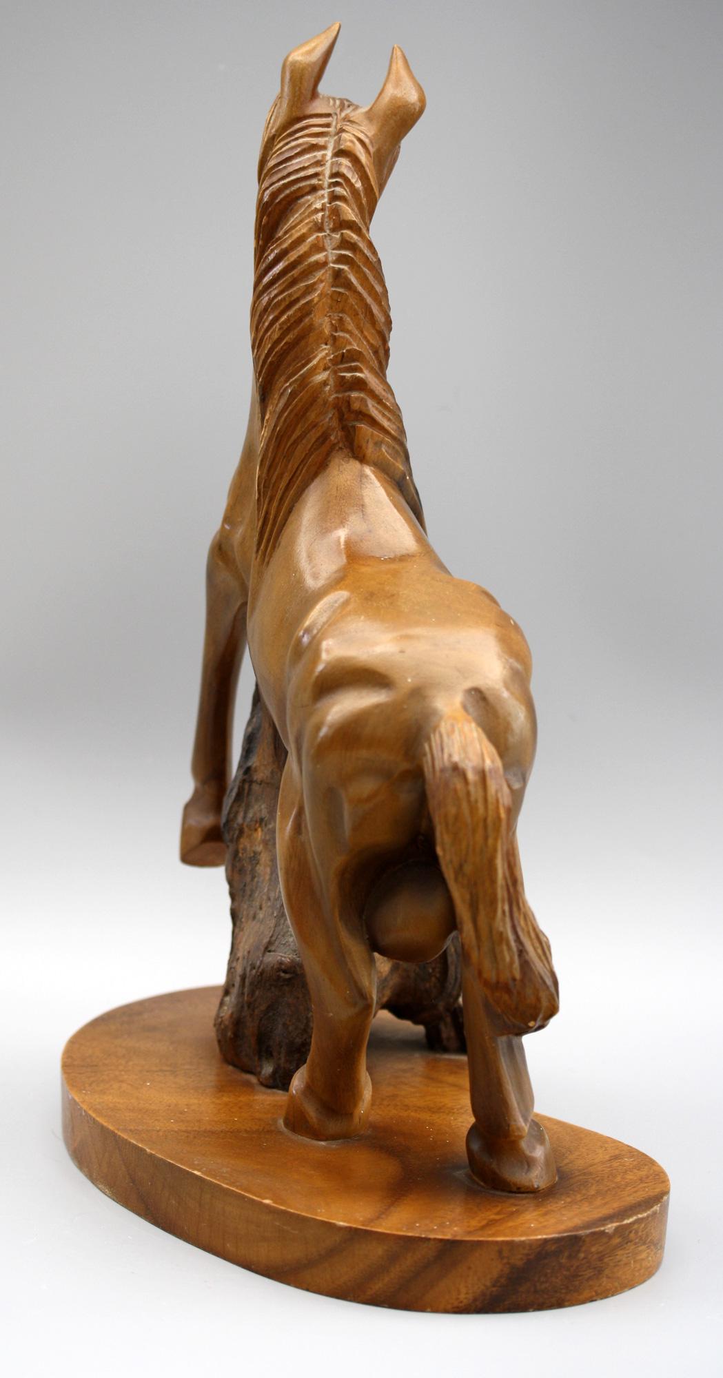 wood carving horse