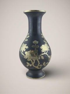 Chinese Brass and Pewter Prunus Vase