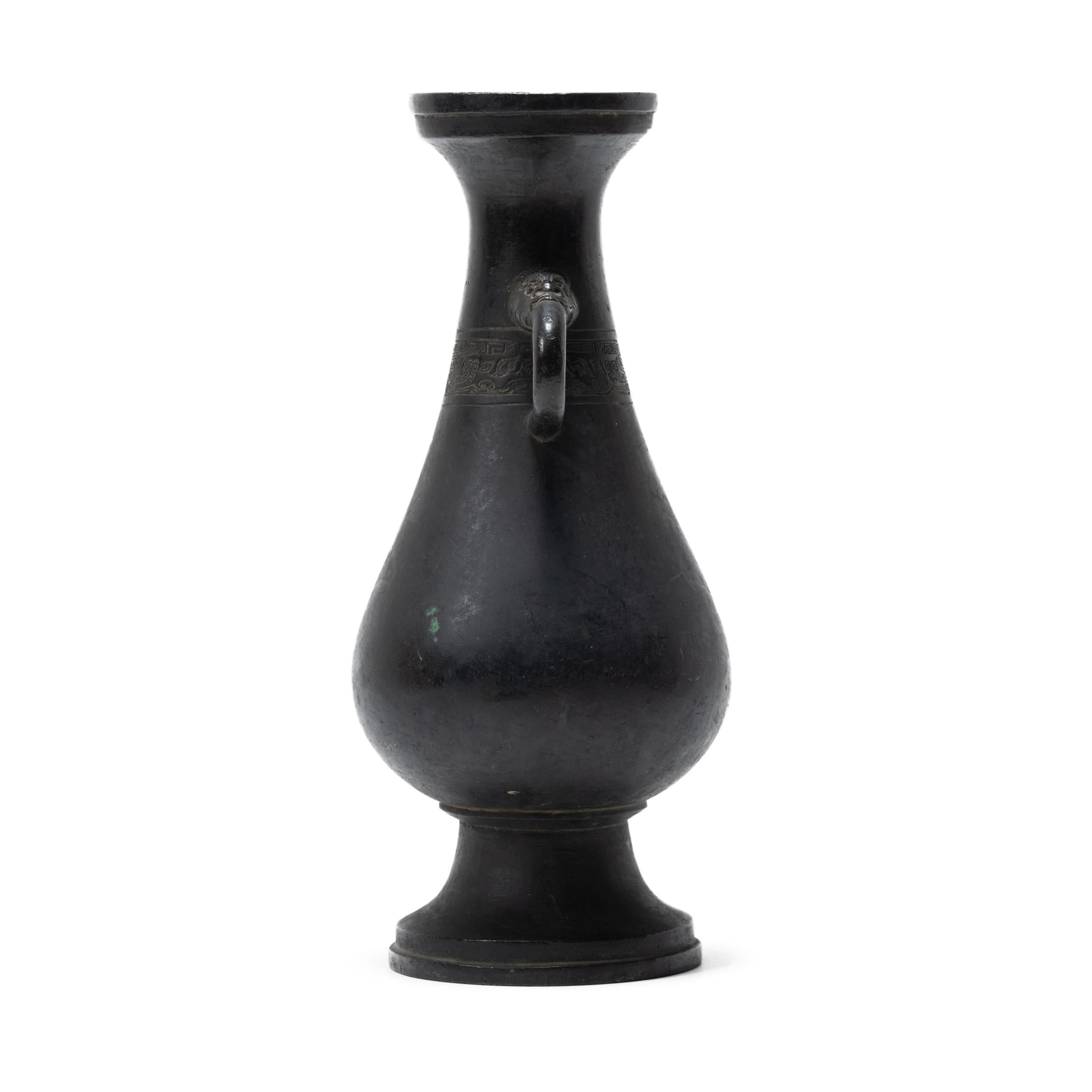 This late 17th century bronze vase is reminiscent of the ritual bronzes used by China’s earliest rulers. The vase was cast over 400 years ago during the Ming dynasty, an era when artisans were inspired by the ancient past and relied on traditional