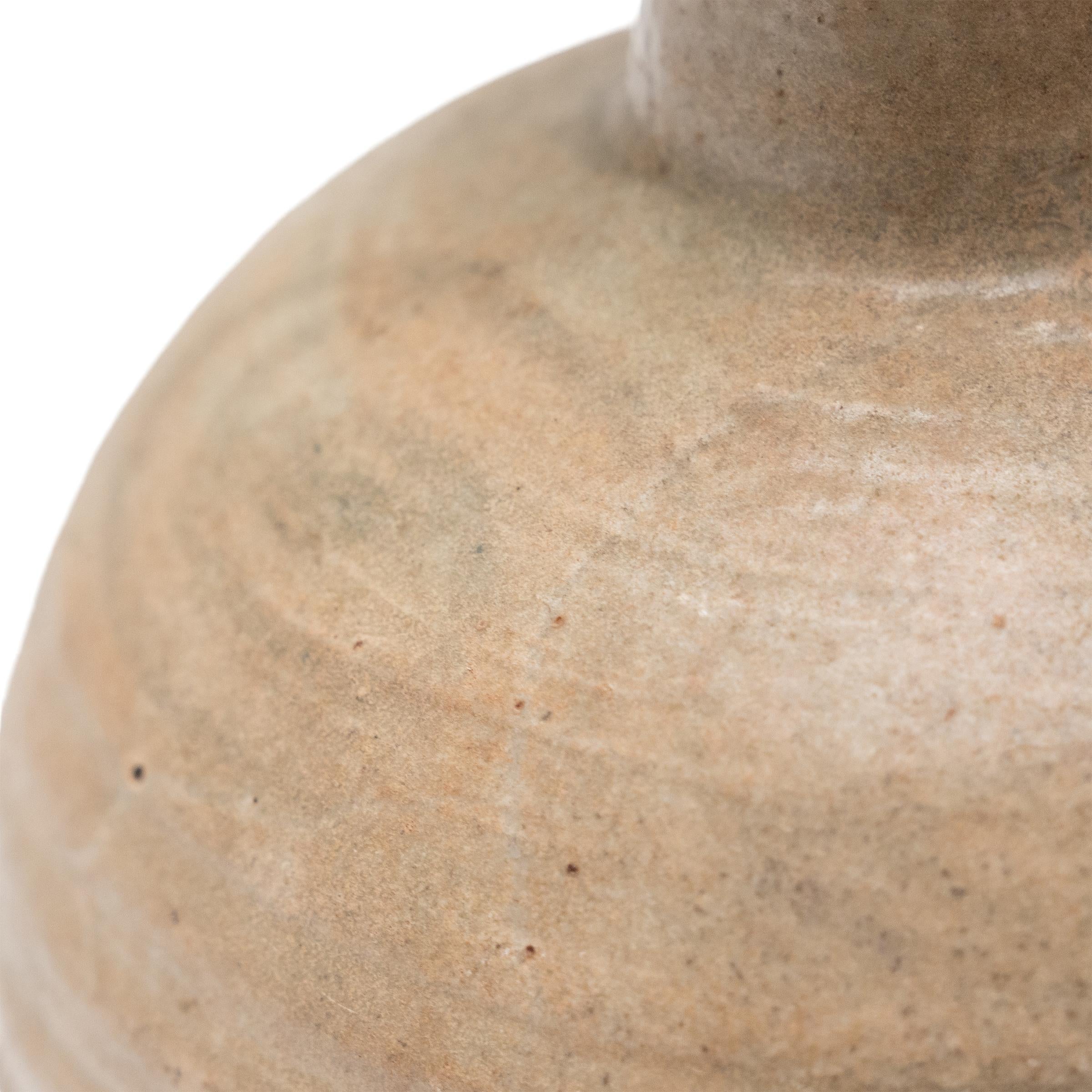 Vase bouteille en céladon chinois Ming, c. 1500 Bon état - En vente à Chicago, IL