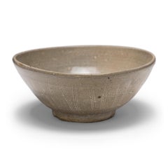 Cuenco de loto de celadón chino Ming, c. 1550