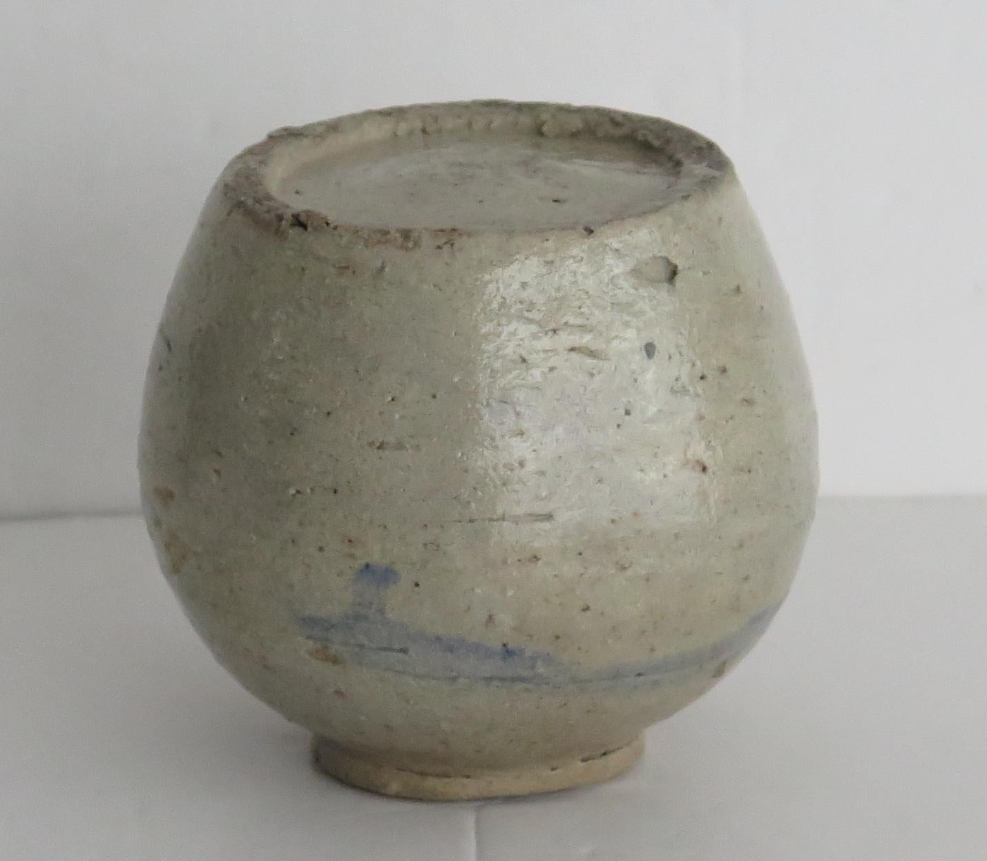 Chinese Ming Ceramic Provincial Jar Celadon Glaze, Early 17th Century For Sale 5