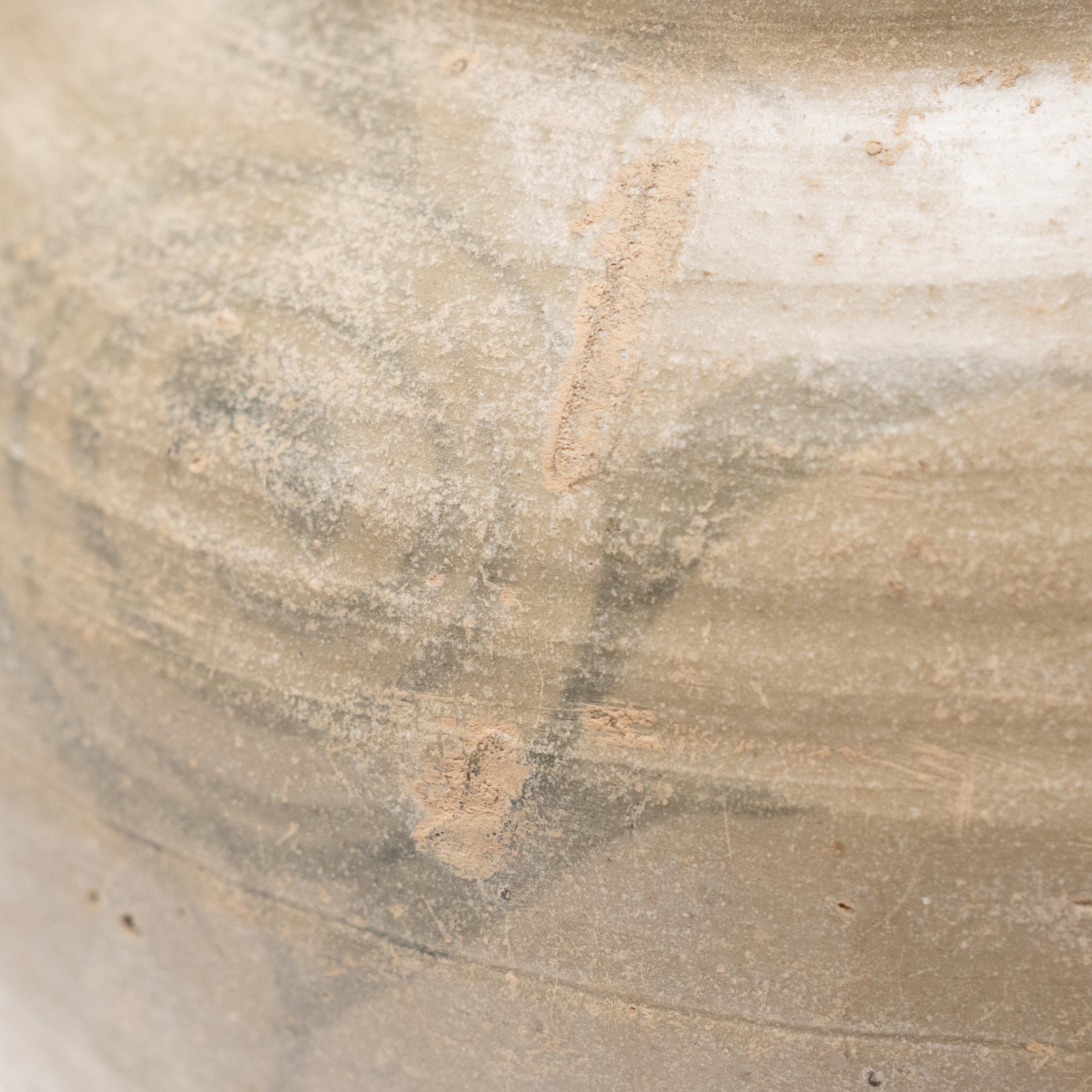 18th Century and Earlier Chinese Ming Cobalt Brushed Jar, c. 1600 For Sale