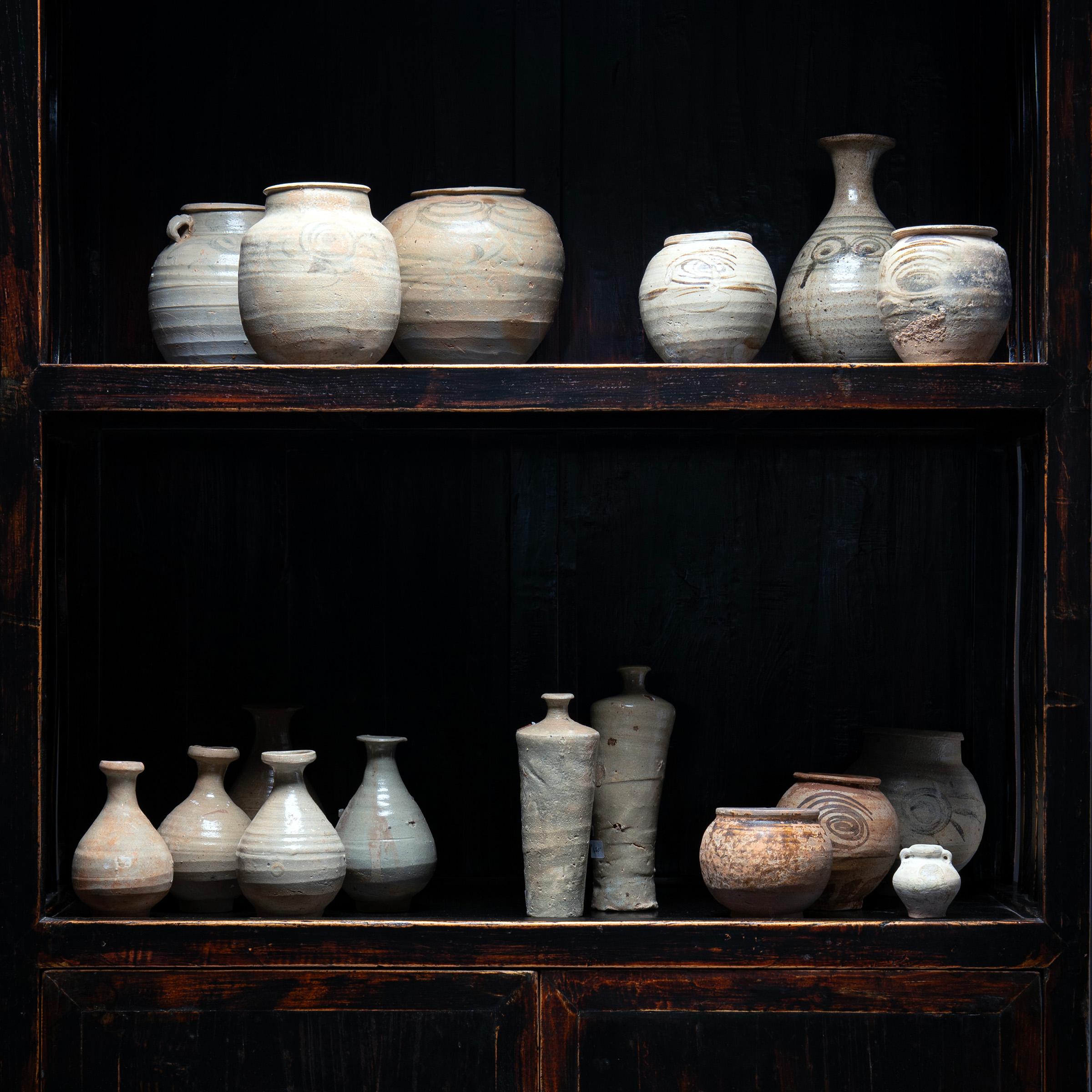 Poterie Jarre chinoise Ming Ming brossée au cobalt, c. 1600 en vente