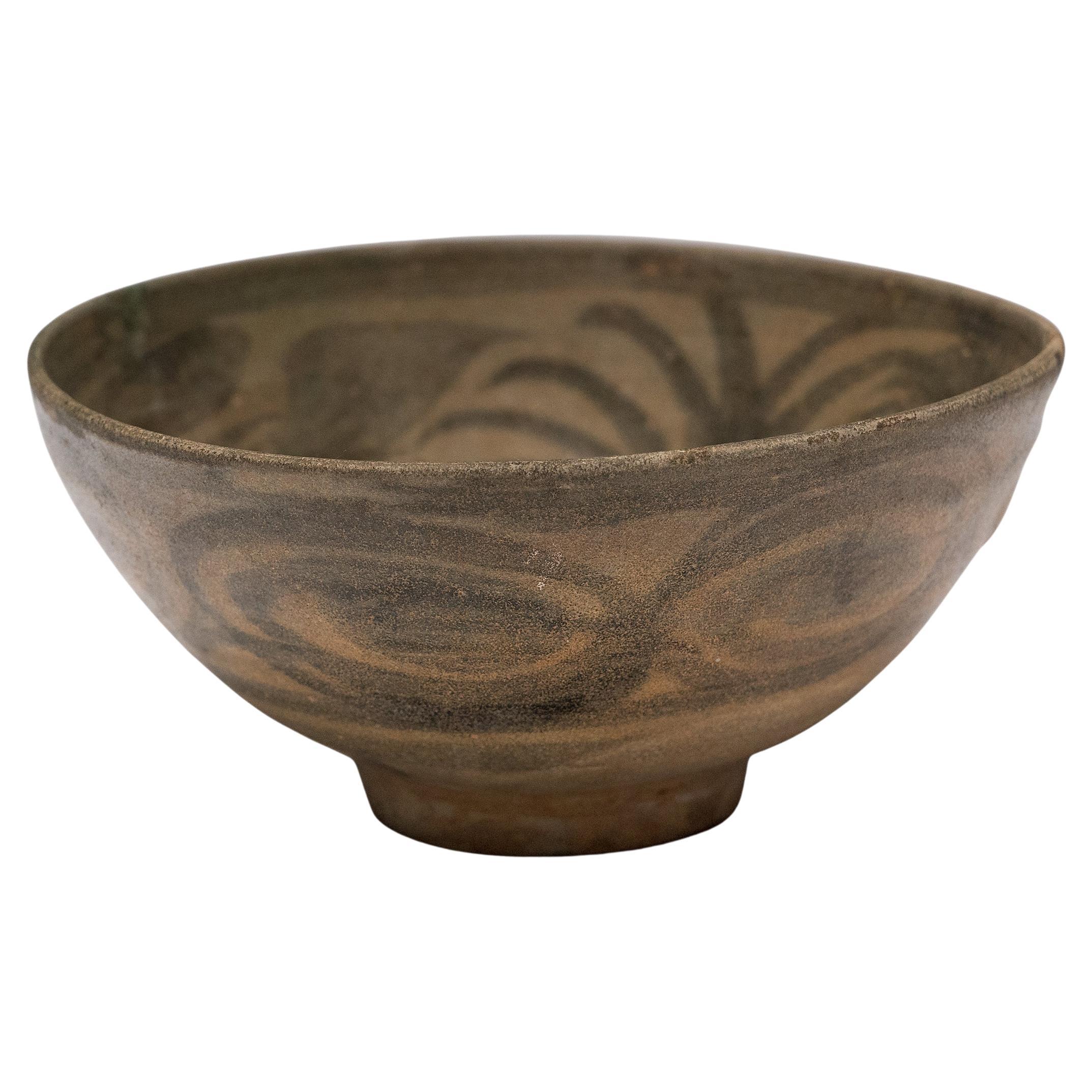 Bol à riz chinois Ming Cobalt Brushed, c. 1550