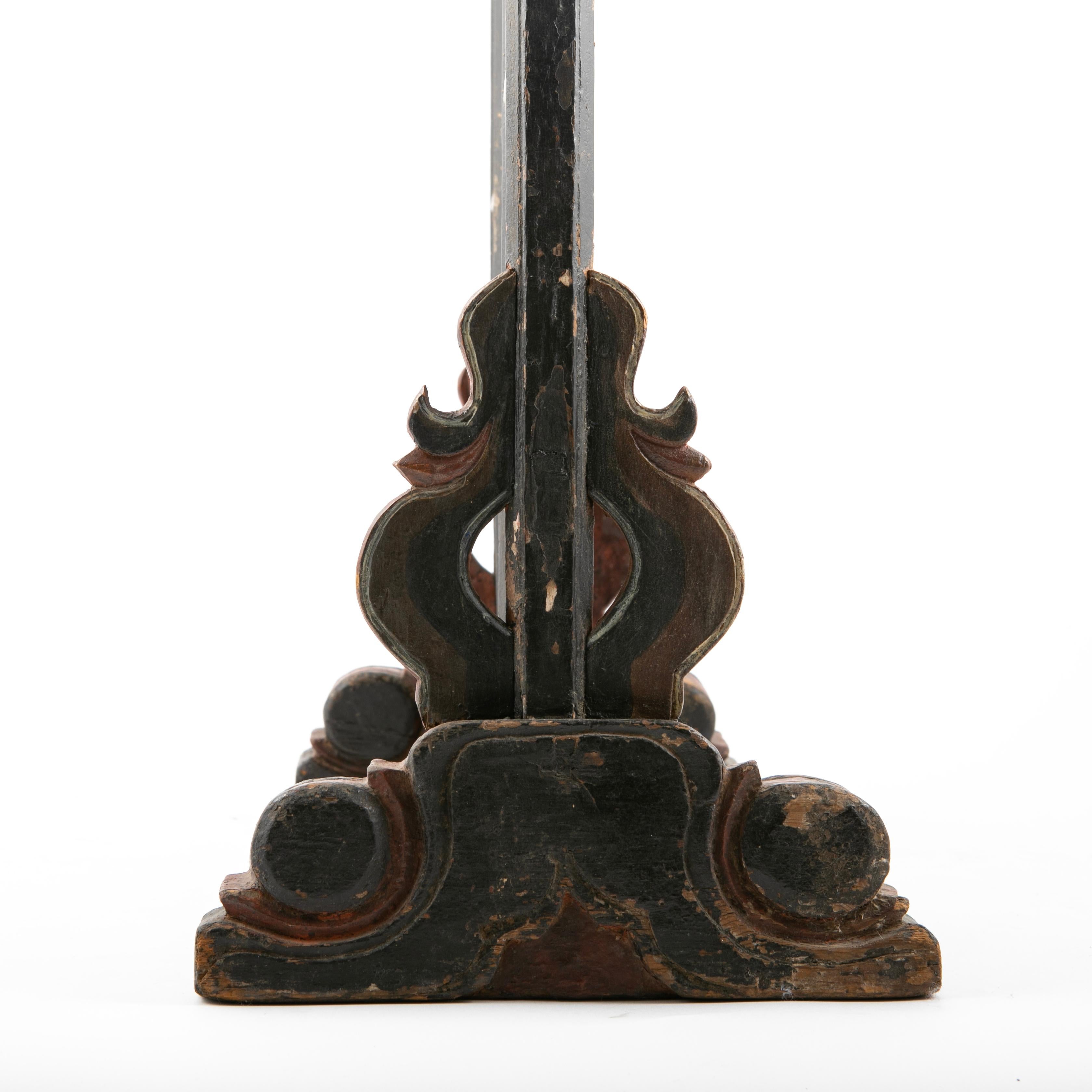 17ème siècle Paravent de table sculpté de la dynastie chinoise Ming Ming en vente