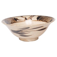 Chinese Ming Dynasty Cizhou Rice Bowl, c. 1600