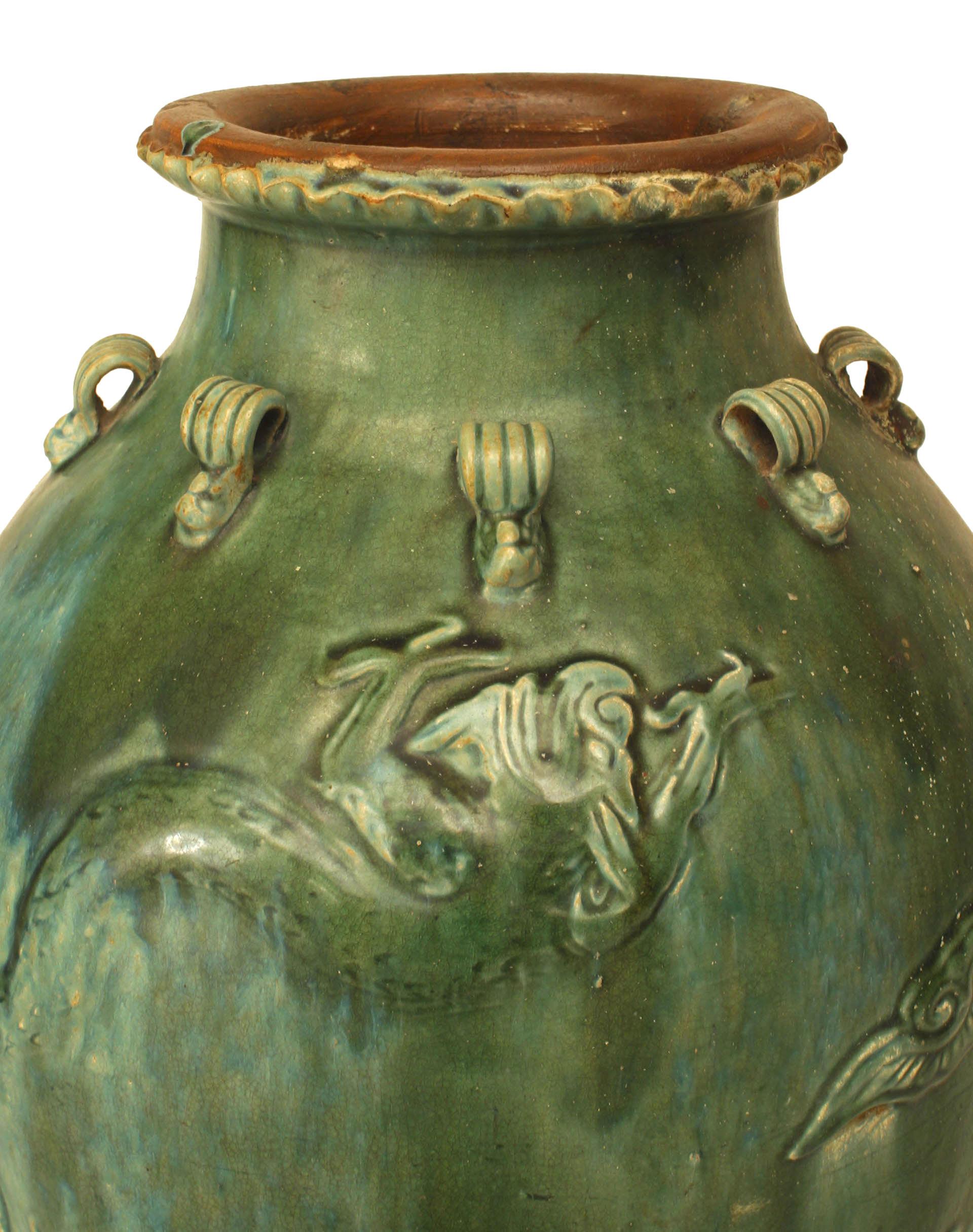chinese pottery green glaze