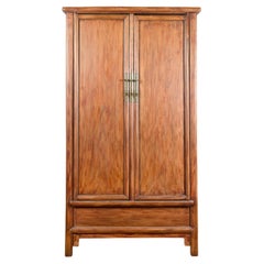 Chinese Ming Dynasty Style 19th Century Noodle Cabinet with Tapering Silhouette