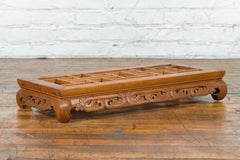 Chinese Ming Dynasty Style Early 20th Century Low Kang Table with Fretwork