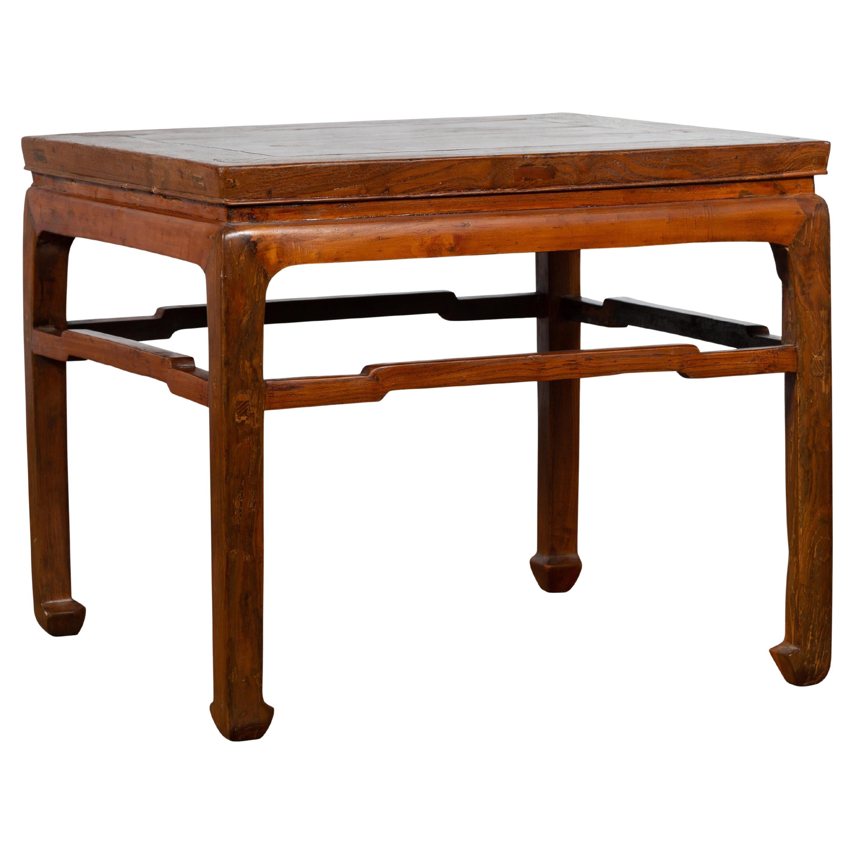 Chinese Ming Dynasty Style Early 20th Century Table with Humpback Stretcher