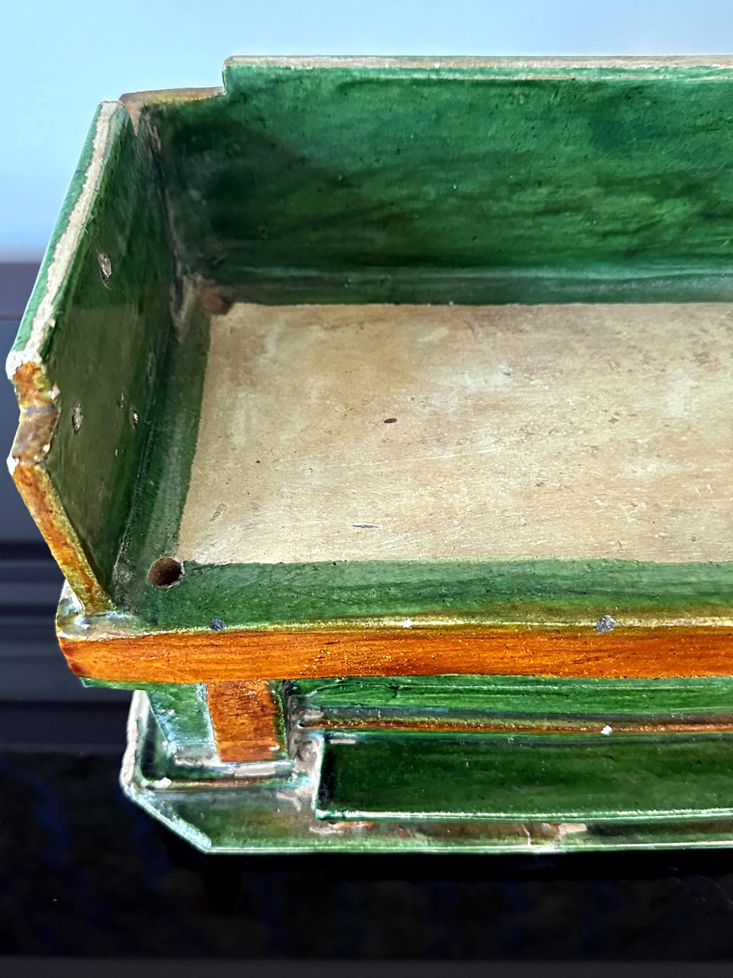 Chinese Ming Dynasty Tomb Funeral Pottery Bed Model For Sale 4