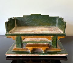 Chinese Ming Dynasty Tomb Funeral Pottery Bed Model