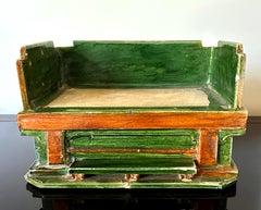 Chinese Ming Dynasty Tomb Funeral Pottery Bed Model