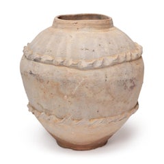 Chinese Ming Dynasty White Slip Offering Jar, c. 1400