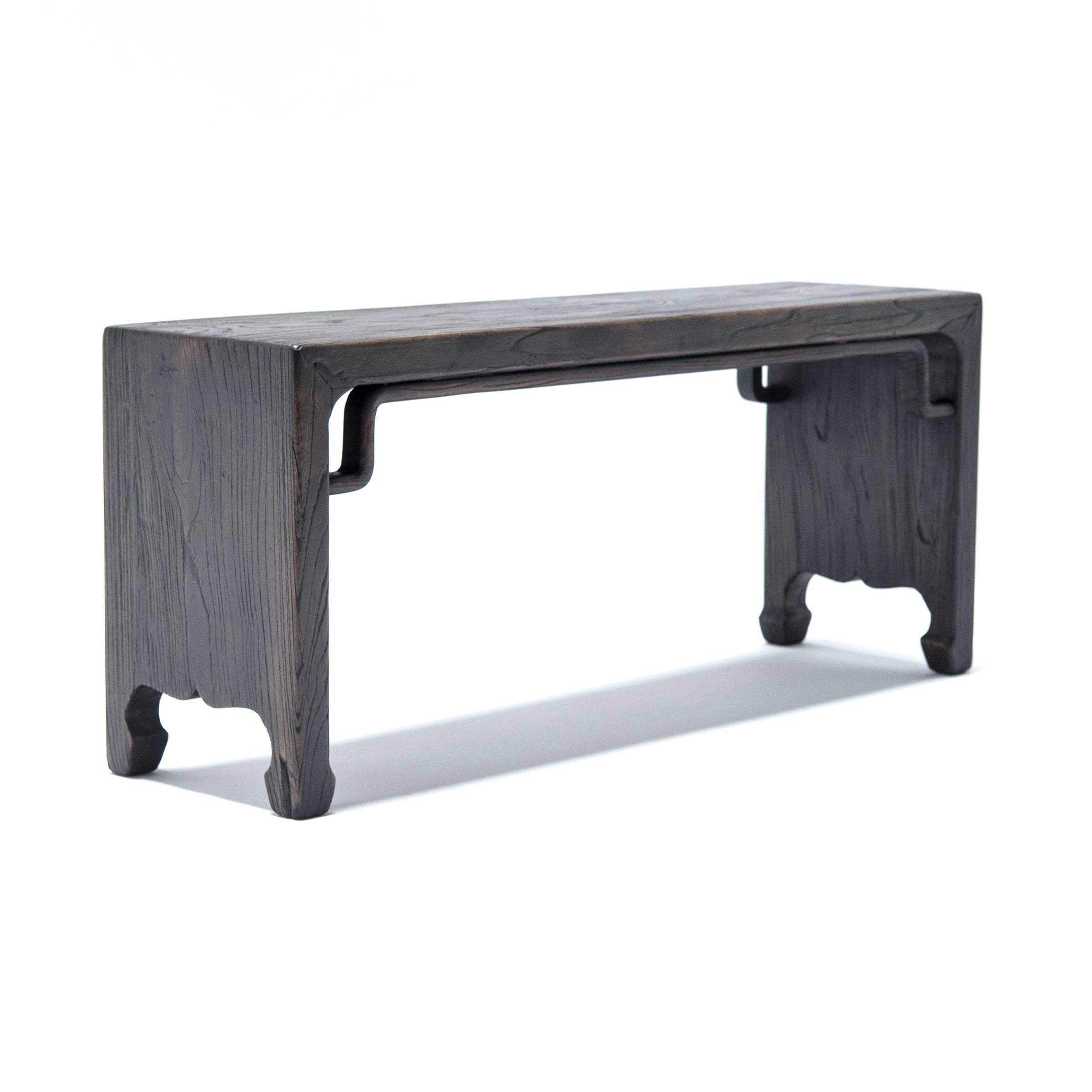 Contemporary Chinese Ming Form Waterfall Bench