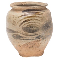 Chinese Ming Iron Brushed Jar, c. 1550