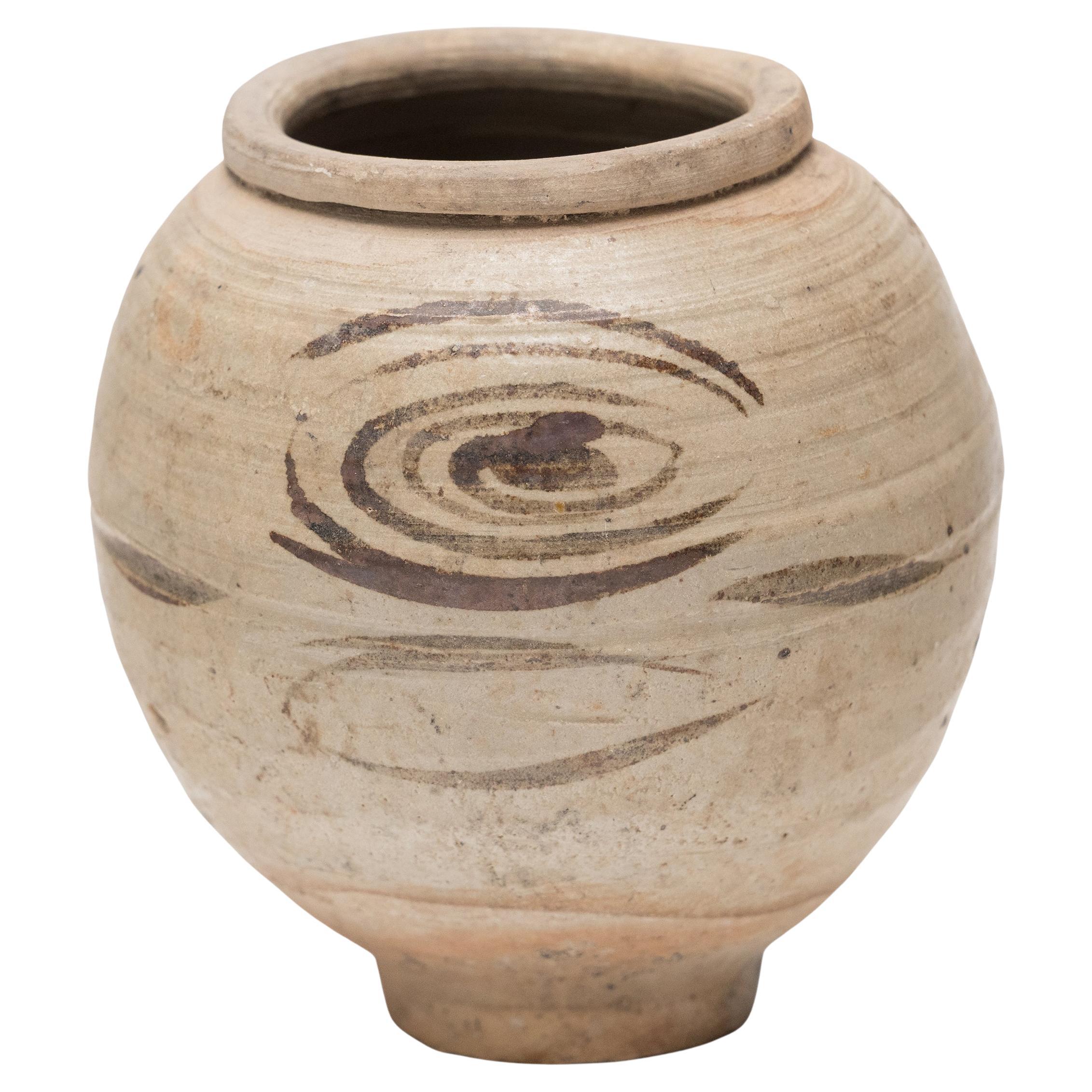 Jarre chinoise Ming Ming en fer brossé, c. 1600 en vente