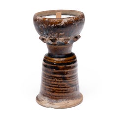 Lámpara de Aceite China Ming con Vela de Santal