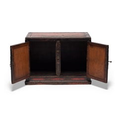 Low Chinese Painted Book Cabinet, Ming Dynasty