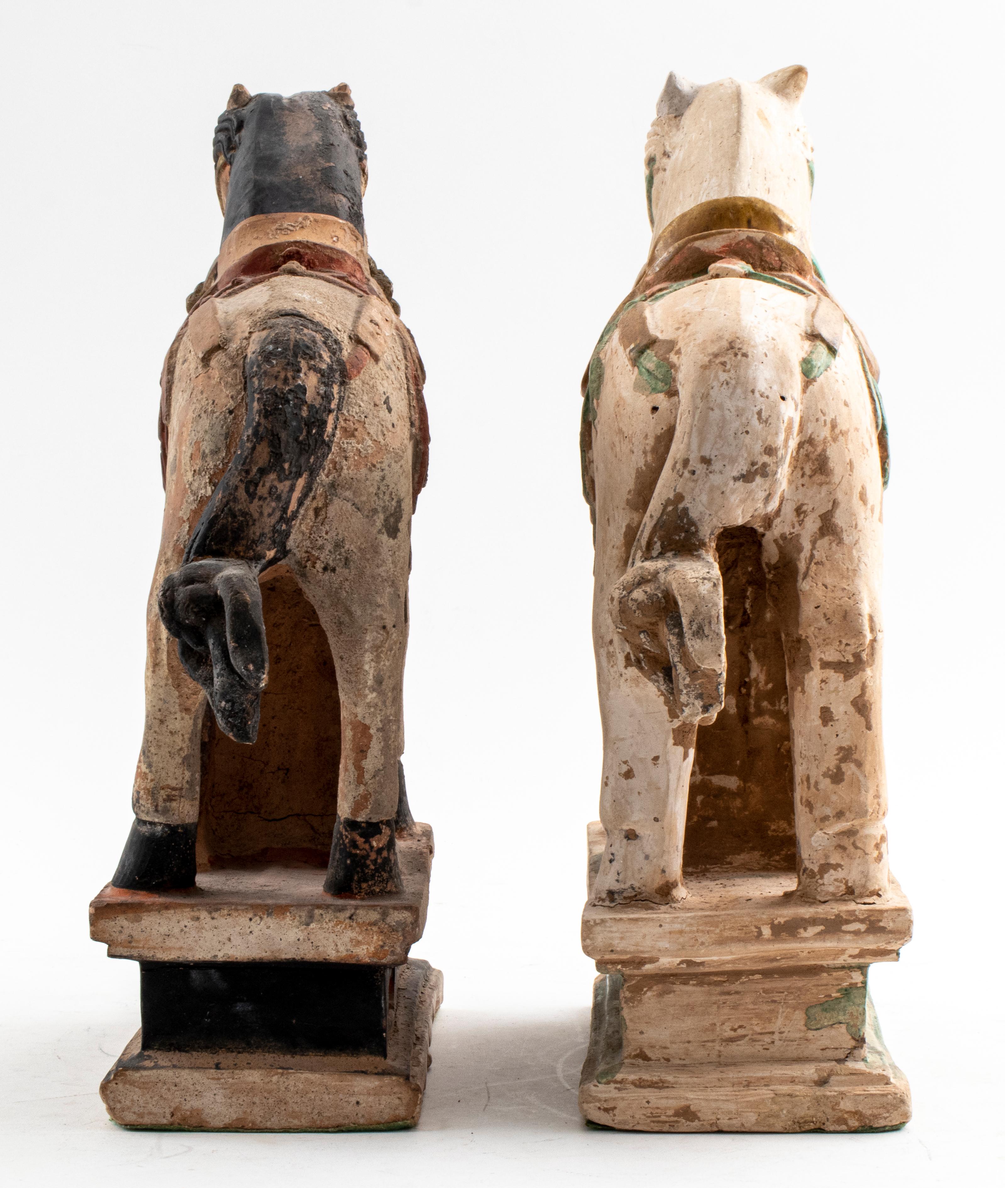 20th Century Chinese Ming Pottery Horses