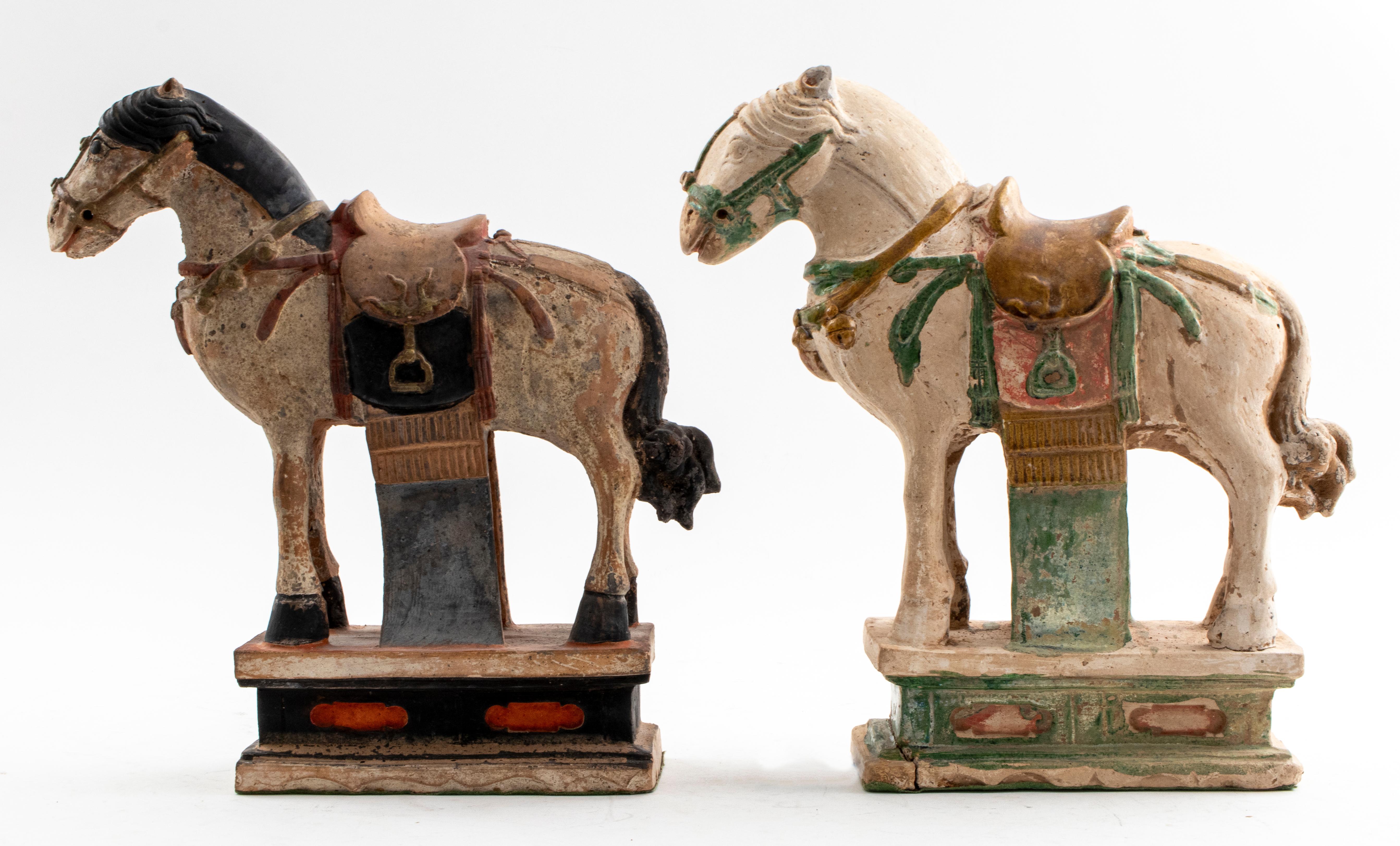 Chinese Ming Pottery Horses 1