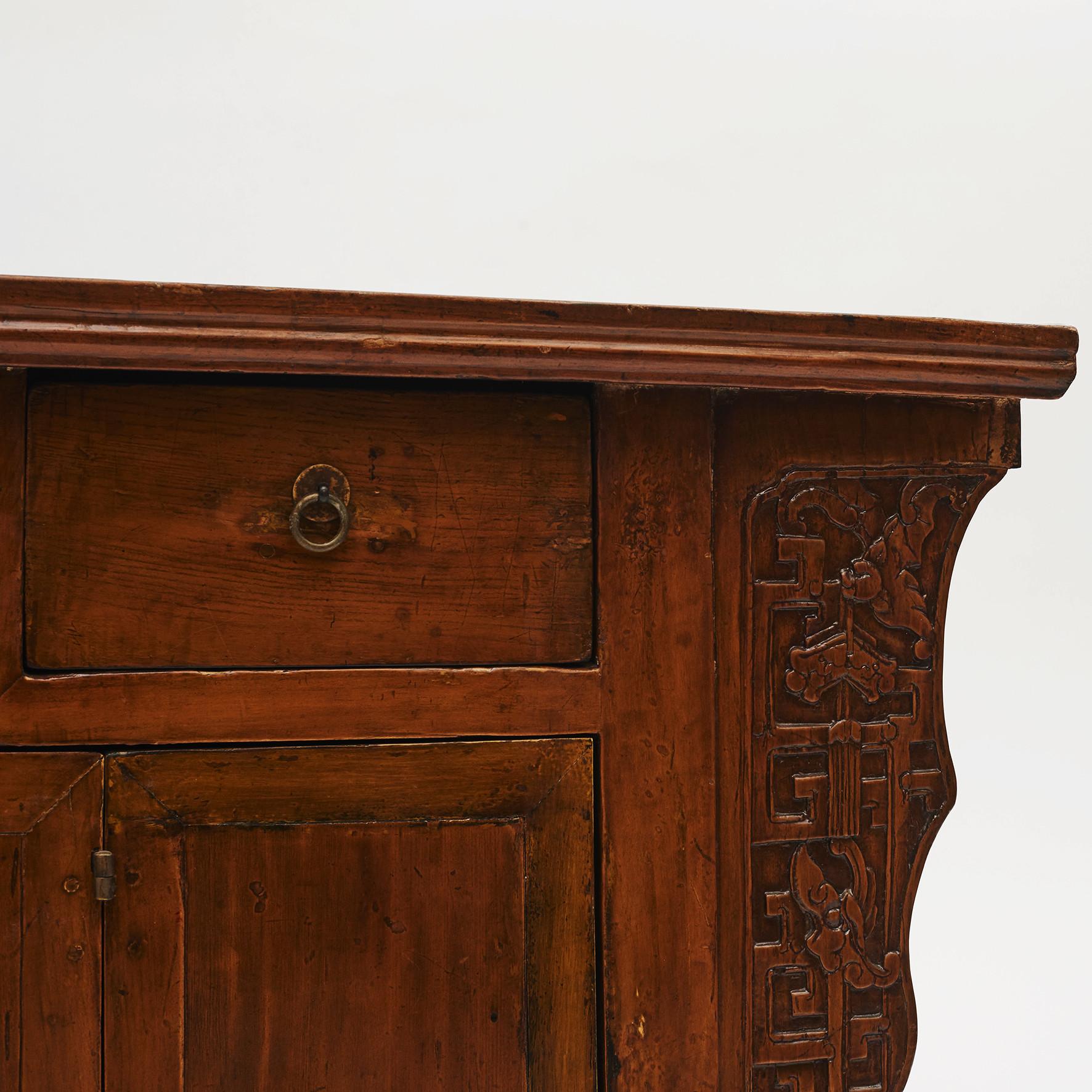 19th Century Chinese Ming Style Alter Cabinet or Sideboard For Sale