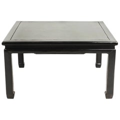 Chinese Ming Style Black Lacquer Coffee Table