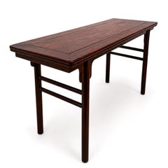 Chinese Ming Style Elm Console Table, Antique Letter Writer, Qing Era