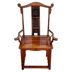 Gelehrten-Sessel im chinesischen Ming-Stil mit Jochlehne