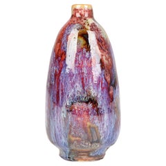 Chinese Miniature Mottle Glazed Bottle Shaped Vase